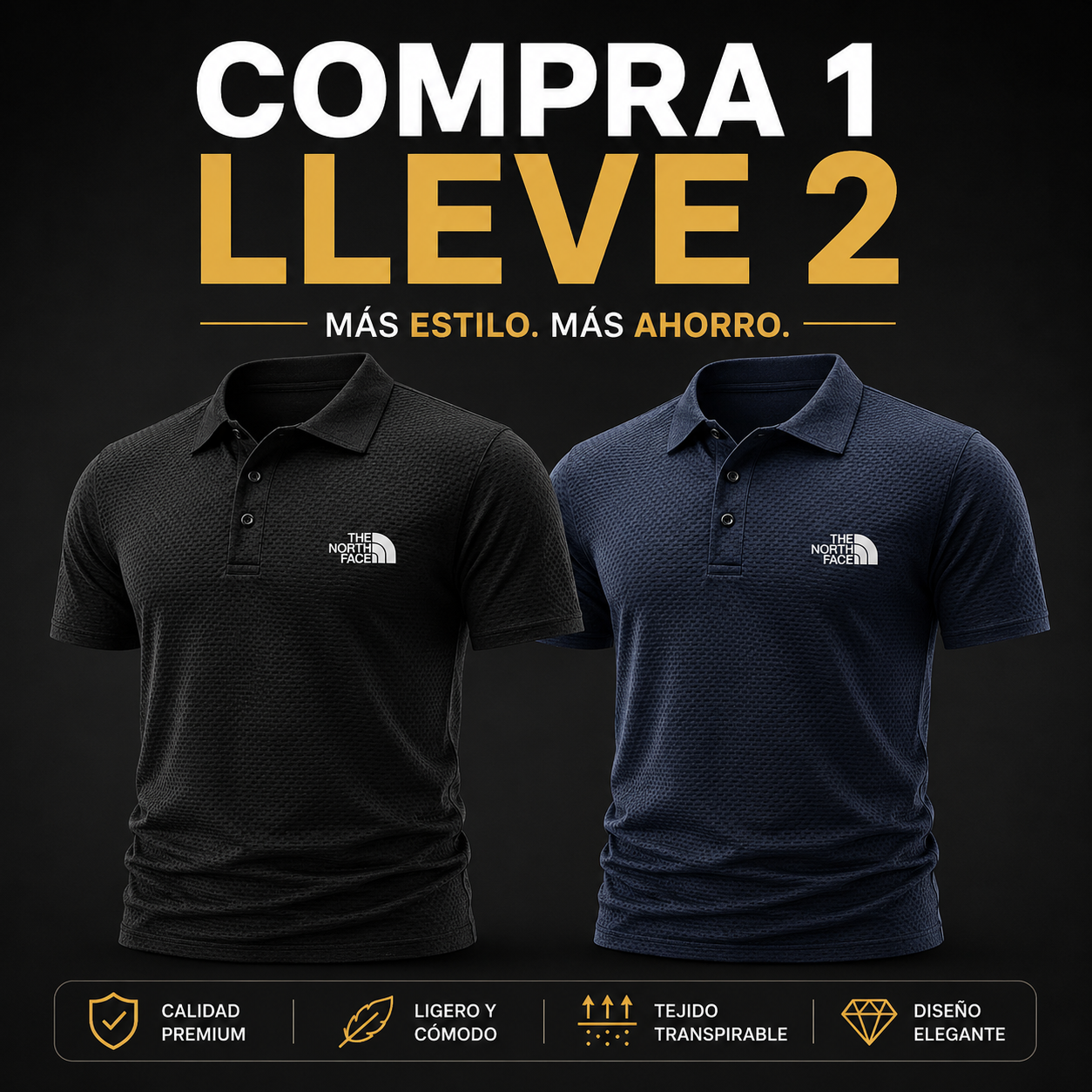 Polo Premium TNF 2026 - Compra 1 y llévate 2