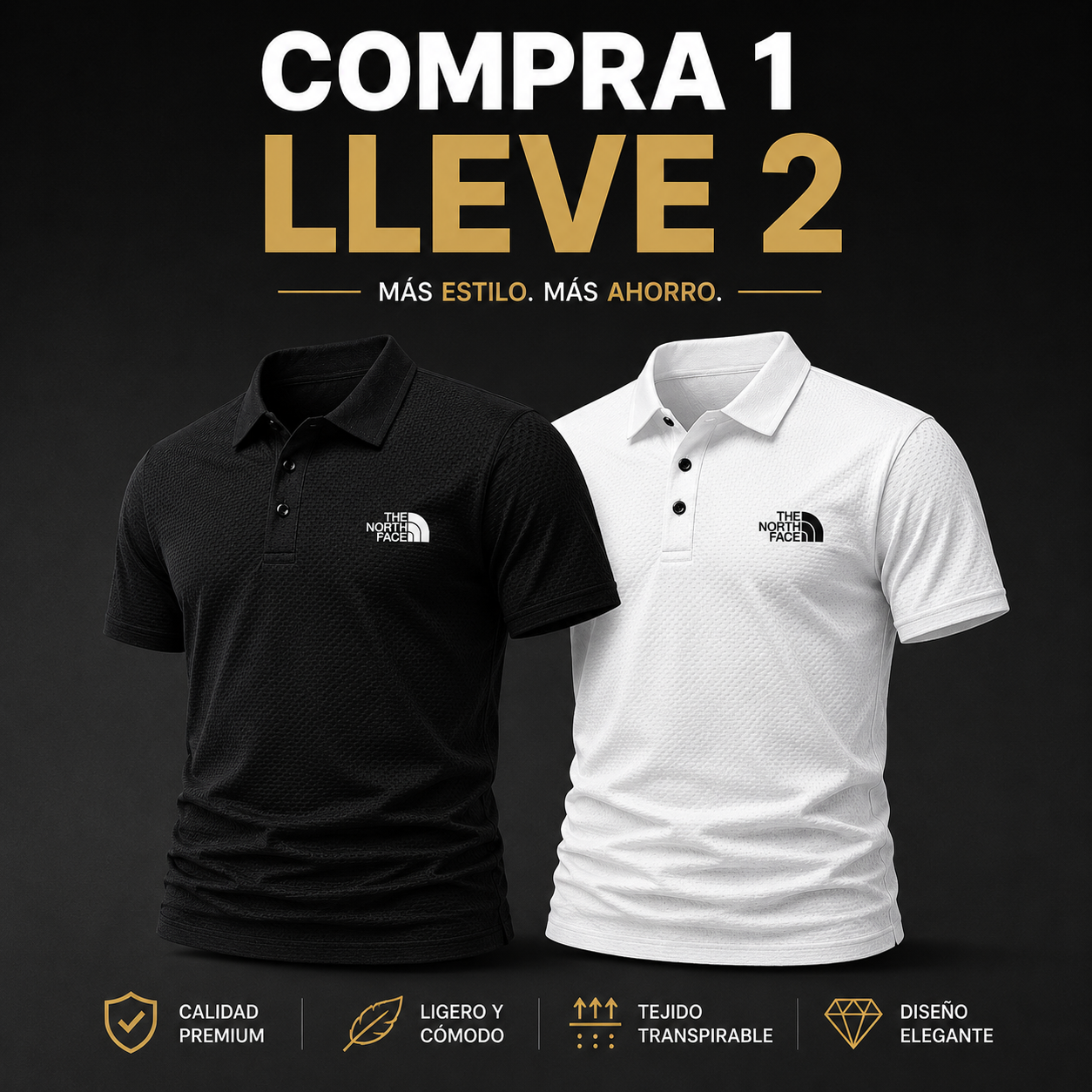 Polo Premium TNF 2026 - Compra 1 y llévate 2